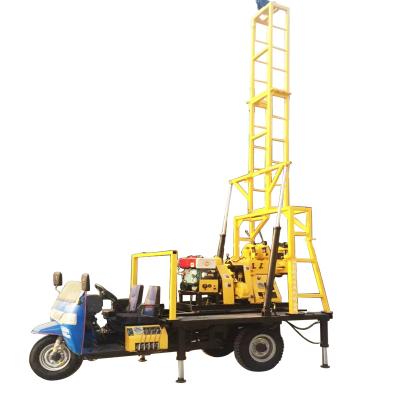 China Portable Farms Tricycle Mounted Farm Irrigation Water Well Drilling Rig Price for sale