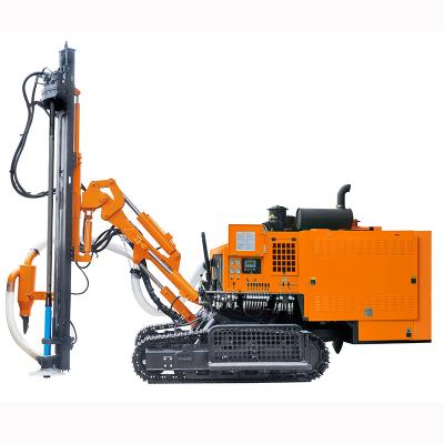 China Eco-friendly pneumatic dirlling rig rock ground hole drilling air compressor housed in drill rig for core mining for sale