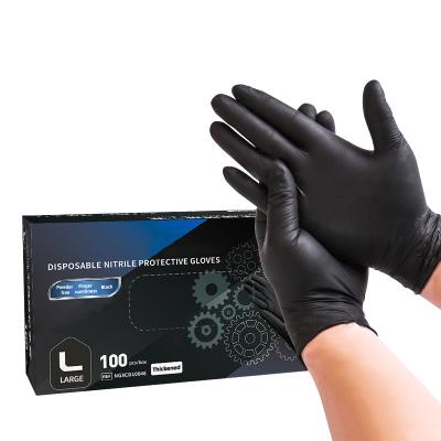 China Food Contact Grade Customized Kitchen Black Food Grade High Quality Rubber Home Gloves for sale