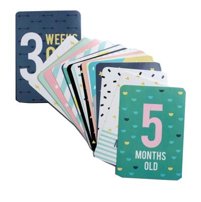 China Custom Europe Baby Milestone Cards for sale