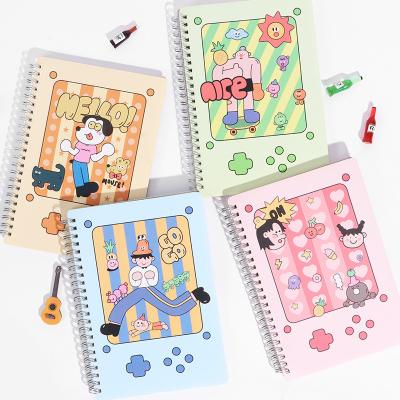 China American Program Time Management Notebook Coil Series Hardcover Book Retro Fruit Simple and Cute Notebook for sale