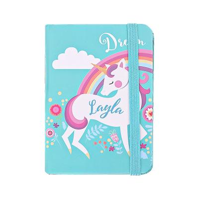 China Wholesale Cheap Notebook A5 Unicorn Hardcover Book Black Wet Erase Notebook Custom Sketchbook Notebook for sale