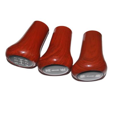 China Universal Manual Car Gear Clutch Shift Lever Knob Cover Leather ,Red Black 5 Gears Standard for sale