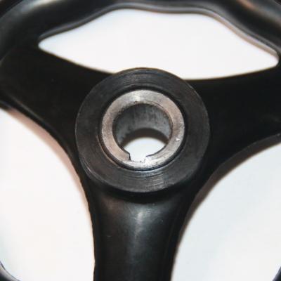 China Waterproof Cast Iron Valve Round Flange Grinding Wheels Black Bakelite Handwheels for sale