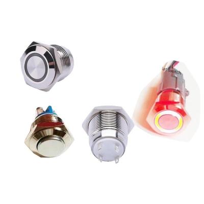 Chine Le bouton poussoir lumineux LED d'acier inoxydable commutent 16mm de petite taille à vendre