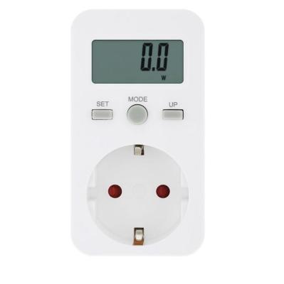 China EU / AU / UK Low Voltage Switches Plug  In Digital Wattmeter LCD Energy Power Meter Electricity for sale