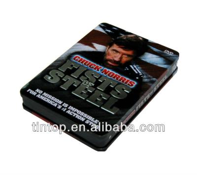 China Recycled Materials Single Disk Tin CD / Square Dvd Cases for sale