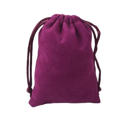 China OEM Recyclable Custom Pink Velvet Display Pouches Jewelery Drawstring Gift Wrapping Gift Wrapping Bags and Pouches for sale