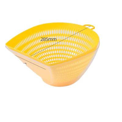 China Sustainable multifunctional kitchen drain crate three-in-one vegetable and fruit wash storage basket strainer plastic kep with lids for sale