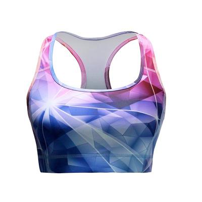 China Antibacterial sublimation SPORTS BRA china wholesale custom white bulk custom mesh women yoga breathable sports bra simple breathable for sale