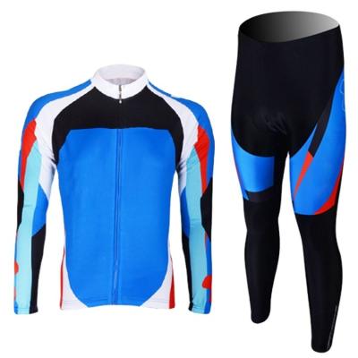 China Antibacterial Long Sleeves Sublimation Bicycle Wear OEM Mens Printed Cycling Jersey for sale