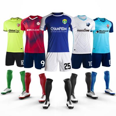 China Wholesale Sets OEM / ODM Customize Full Set Sublimated Cheap Football Uniform for sale