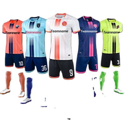 China Custom Fashionable Sports Team Soccer Jersey Uniform Sets Sublimation Set for sale