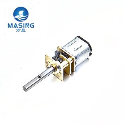 China Motor de engranaje pequeño N20 Micro DC, 12 mm Mini caja de engranajes motor de engranaje DC para robot / cerradura de puerta en venta