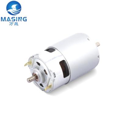 China 14.4V Motor de corriente continua con imán permanente de alta velocidad de RPM RS-550 RS-555 Motor de corriente continua para aspiradoras en venta