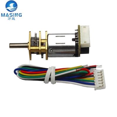 China Metal Gearbox Motor 12mm N30 N20 Geared Motor 30rpm 6V With Encoder for sale