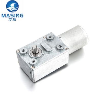 China Motor de engranajes de corriente continua de ángulo derecho 12V 24V 370 Micro motor de engranajes de engranajes de corriente continua para parrilla en venta