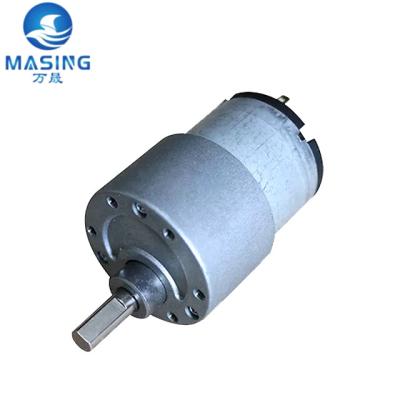 China 37mm 12V 24V Metal Gearbox 6 Volt DC Gear Motor High Torque Low Speed For Robot Vending Machine for sale