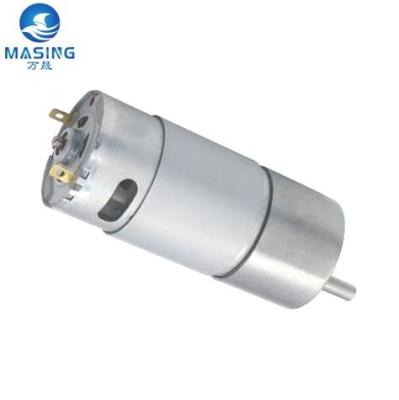 China CW&CCW 12Volt hoog koppel lage snelheid 37mm DC tandwielmotor 555 voor robot en elektrisch gordijn Te koop