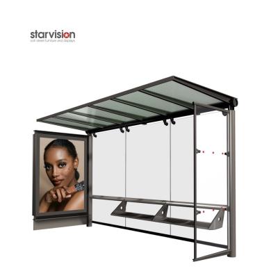 China CE Aluminum Smart Bus Shelter / 1185*1750mm advertising Bus Station Shelter for sale