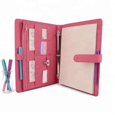 China A4 Business Conference Office Supplies Folder Fashion News Women PU Leather Folder for sale