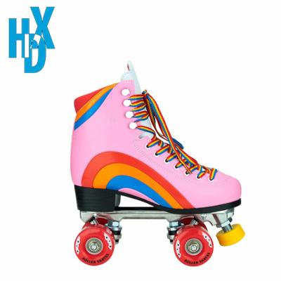 China Factory Custom Classic Quad Top Roller Skates High For Women Double Row Adjustable Roller Skates 35-44 for sale