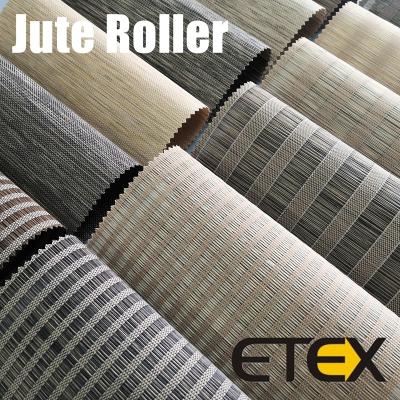 China ETEX Waterproof Jute Roll Fabric Window Cloth Roll Blind Blind Fabric for sale