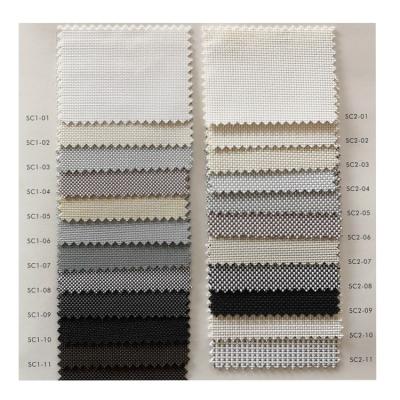 China Blind Slat Sunscreen Roller Fabrics PVC Sunscreen Fabric for sale