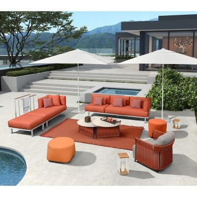 China Modern Scene Modular Stylish Comfortable Aluminum Outdoor Sofa Loose Colors Office Furniture for sale