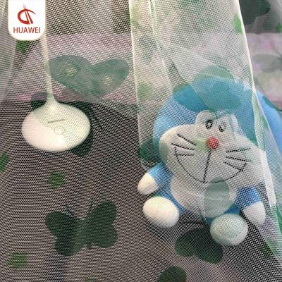 China Plain 40D butterfly print mesh fabric for mosquito net for sale