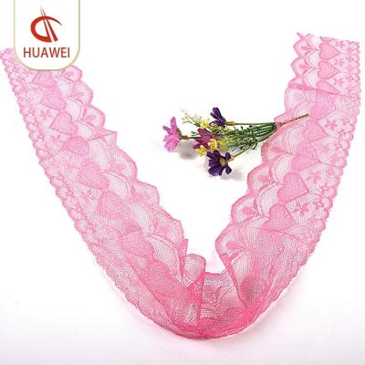 China Memory 8cm polyester shinning lace trim for mosquito net for sale