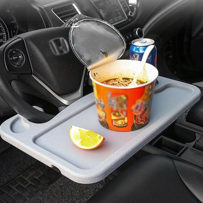 China Portable Car Dining Table Laptop Tray Car Steering Wheel Tray 42.5*28.5CM Multi Car Steering Wheel Table for sale