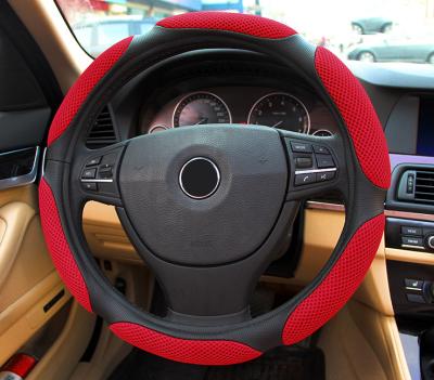 China Universal Cute 15 Inch Breathe Freely Car Accessories Interior Decorative Anti Slip Auto Car Steering Wheel Cover for sale