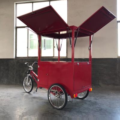 China Cargo Ester Food Vending Cart Trike, 500Watt Electric Ester Coffee Tricycle for sale