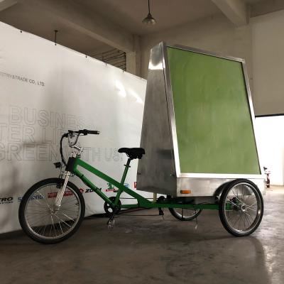 China Advertising Profit ESTER Electric Two Side LED Billboard Outdoor Advertising Tricycle, Electric Tricycle Advertising for sale