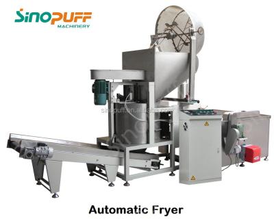 China Sinopuff Continuous Deep Fryer Chips Frying Machine for sale