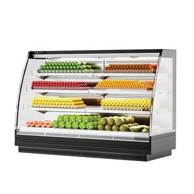 China Adecuado para verduras frescas zanahorias de papa 360 grados de aire refrigerado helado Vitrina en venta