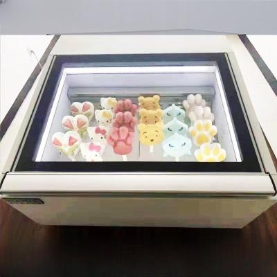 Chine Display de glace glacée de petite capacité de 10L vitrine de congélateur avec 200W de puissance à vendre