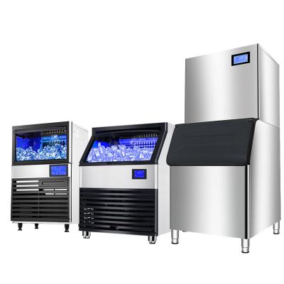 China 220V Voltage Food And Beverage Shop Commercial Block Ice Machine with 125Kgs Ice Storage for sale