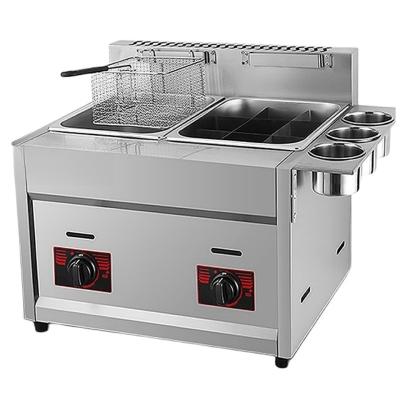 China Large Capacity Easy-to-Clean Deep Fryer Machine for Frying Frozen French Fries Snacks for sale