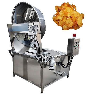 China 3600w Fully Automatic Batch Fryer for Potato Chips Production using Gas Frying Machine for sale