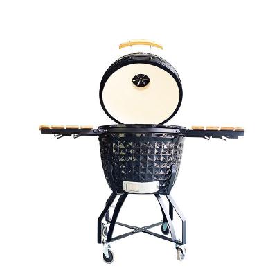 China 60 kg Ei Kamado BBQ 21 inch Zwart Groen Rood Grill Buiten Houtskool voor BBQ Te koop