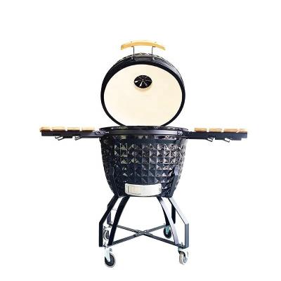 Chine 23.5 pouces d' œuf en céramique résistant à la chaleur charbon de bois BBQ Kamado Grill sur mesure à vendre