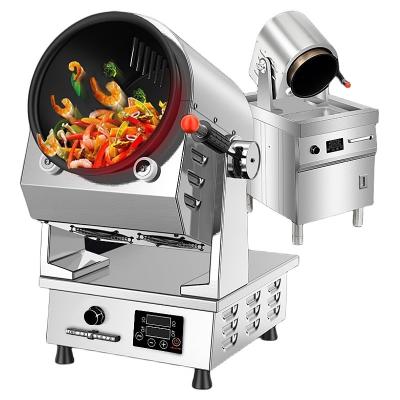 China Restaurant Cooking Fully Automatic Wok Cooking Machine 1-17L Capacity 3min/6.4l Dual for sale