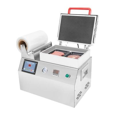 China Máquina de embalagem de pele a vácuo de alimentos frescos de carne 220V/50HZ Máquina de vedação de bandejas de alimentos 36 KG à venda