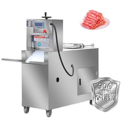 China Speed Automatic Meat Slicer Machine for Food Shop Slicing Frozen Meat 0-50mm Thickness for sale