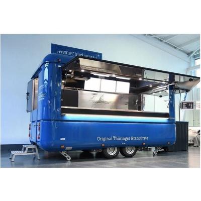 China Materiale Mobiele Elektrische Snack Brood Voedsel Truck Trolley IJs Cream Voedsel Trailer met batterij Te koop