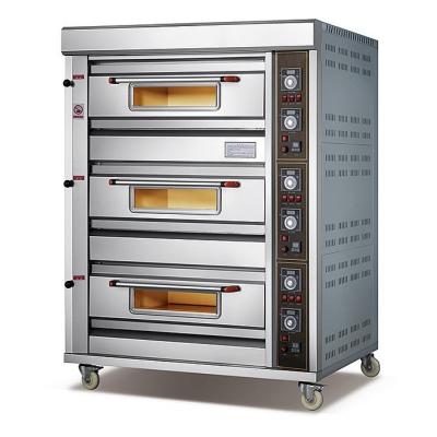 China Máquinas de panadería Horno eléctrico de pizza para hornear pan y pastel con un solo clic en venta