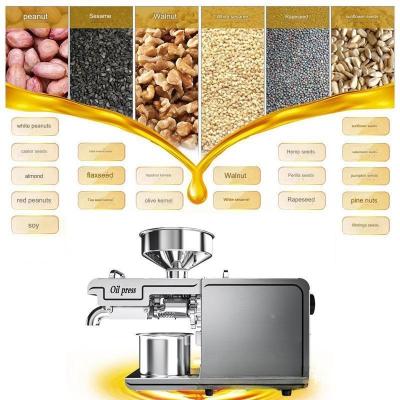 China Presión de semillas de aceite de sésamo en el hogar Expeller de aceite de sésamo frío caliente Presión de aceite de palma en venta