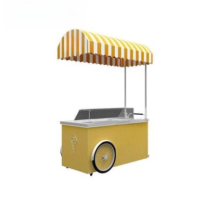 Chine Chariot de poussée de glace multifonctionnel facile à utiliser pour le café/boisson/chariot alimentaire à glace à vendre